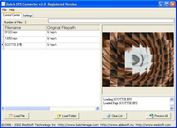 Batch EPS Converter Screenshot